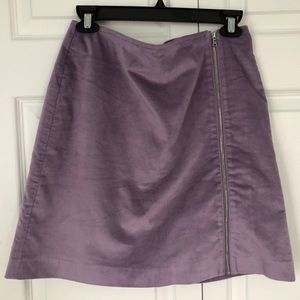 NWT Loft Lavender Velvet Skirt